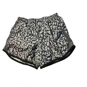 Girls size large grey black geometric shape athletic running Nike shorts